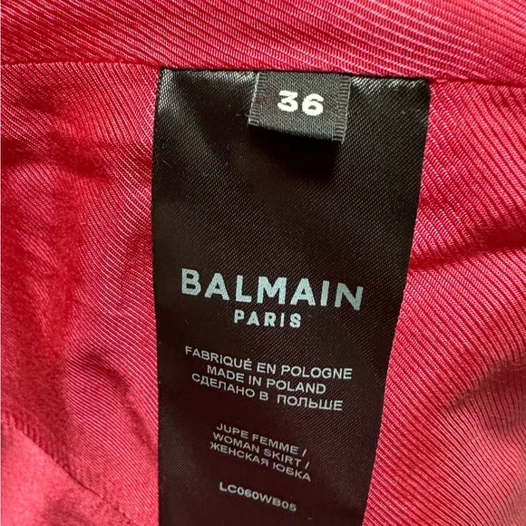 Balmain pencil skirt.